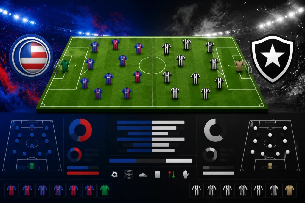 Statistik dan Susunan Pemain Bahia vs Botafogo