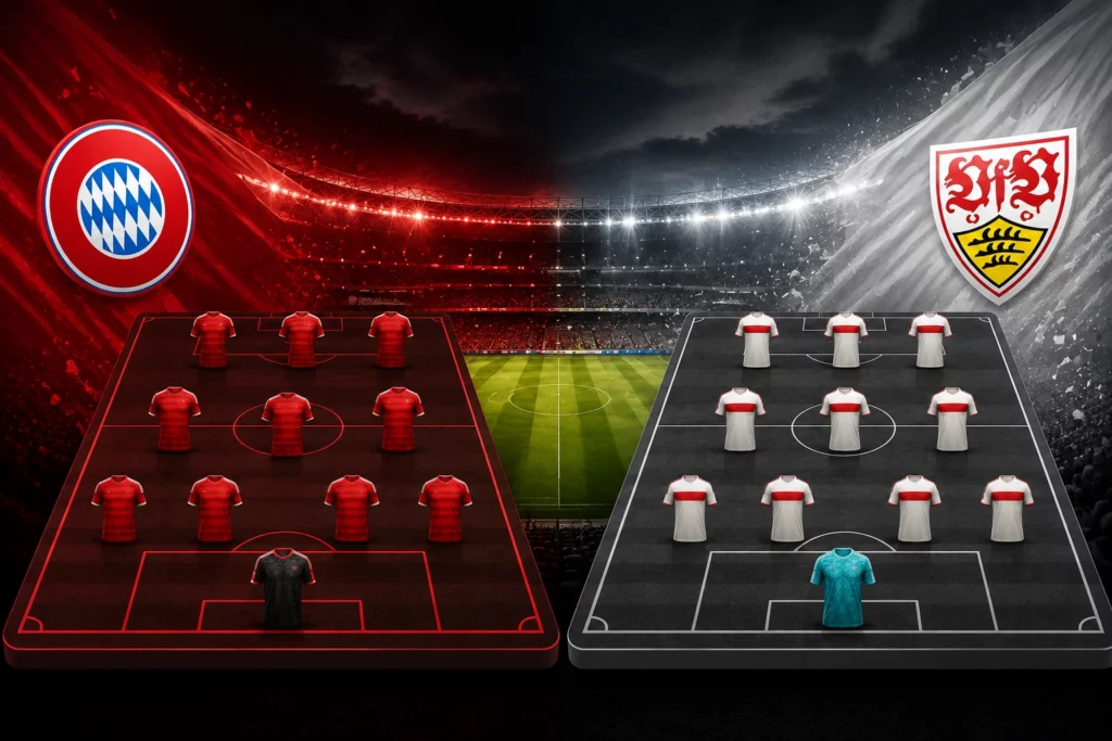 Statistik dan Susunan Pemain Bayern Munich vs Stuttgart
