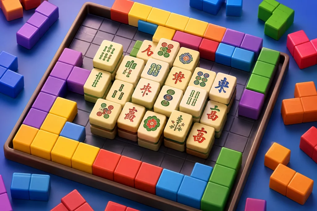 cara main mahjong di block blast
