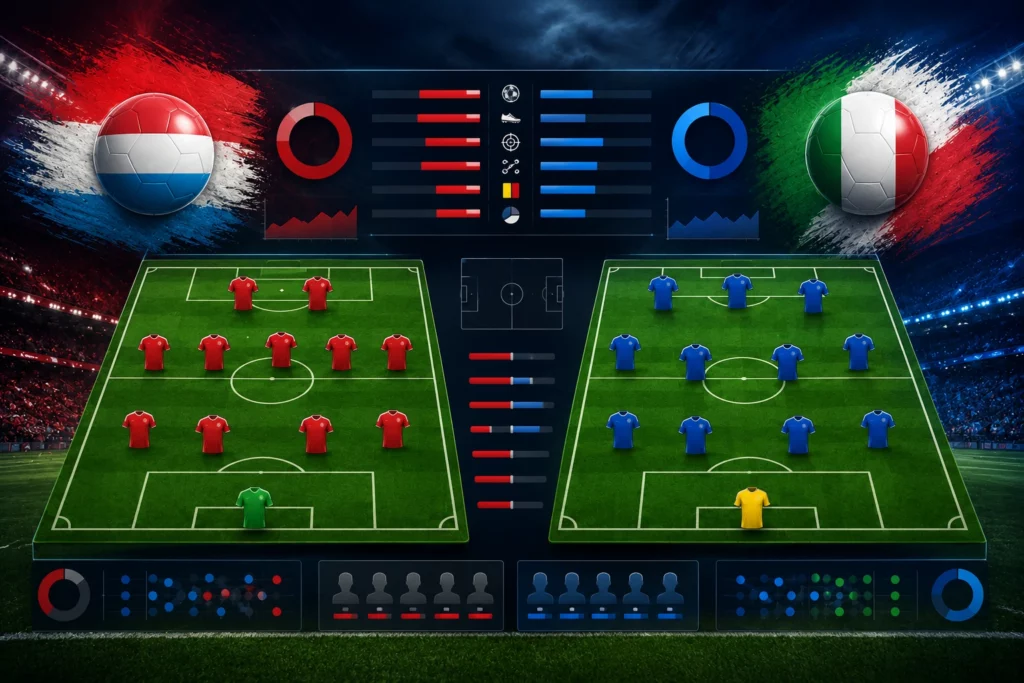 Statistik dan Susunan Pemain Luxembourg vs Italy
