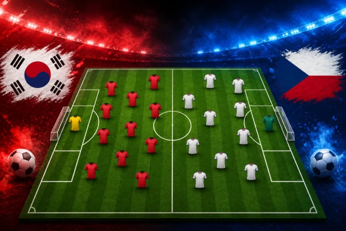 Susunan Pemain Tim Nasional South Korea vs Czech Republic Susunan Pemain Tim Nasional South Korea vs Czech Republic